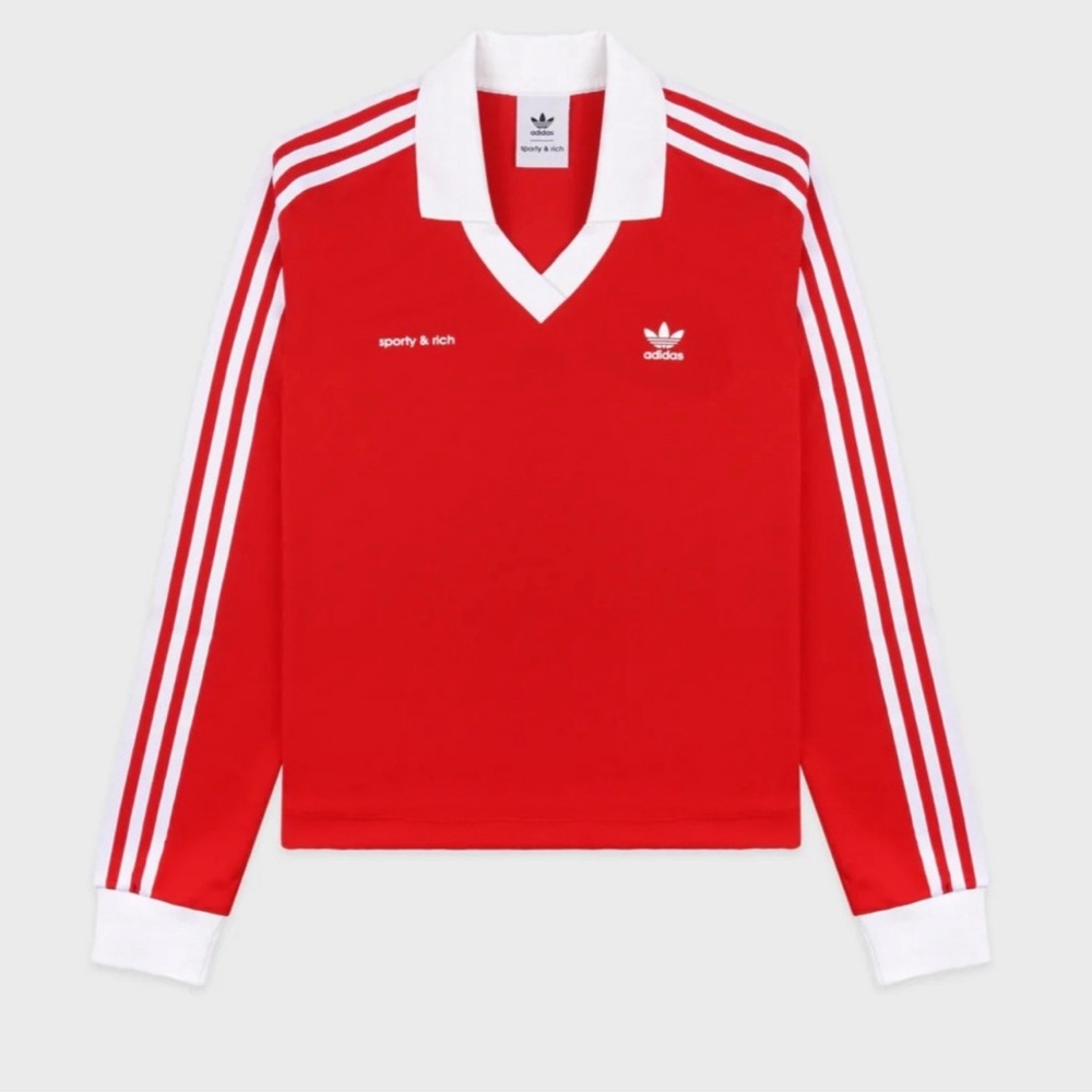 Sporty and rich adidas soccer jersey